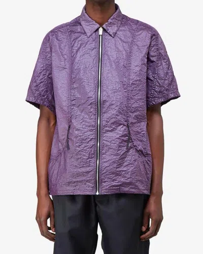 Pre-owned 1017 Alyx 9sm X Alyx Nylon Zip Shirt 48 In Purple