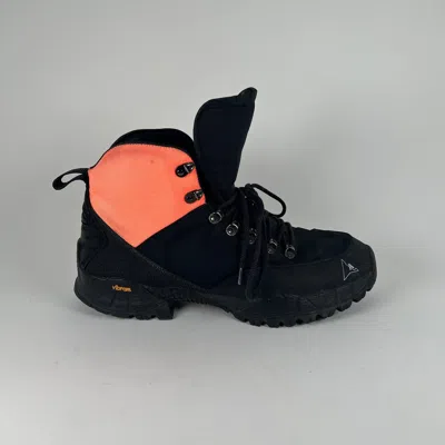 Pre-owned 1017 Alyx 9sm X Roa Black/orange Lace-up Hiking Boot Size 12