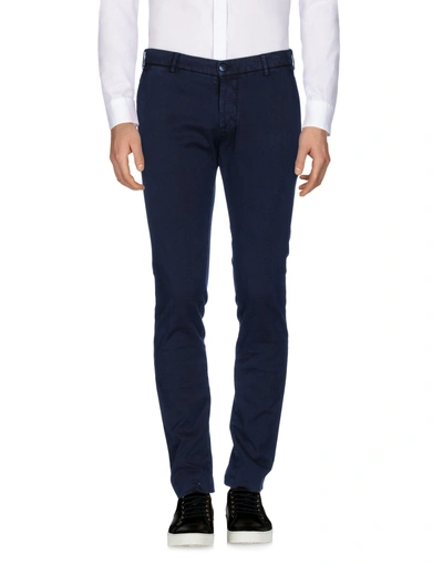 Berwich Retro Dark Blue Chino Trousers