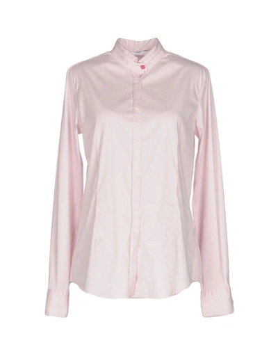Aglini Solid Colour Shirts & Blouses In Light Pink