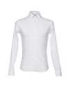 Grey Daniele Alessandrini Solid Color Shirt In White