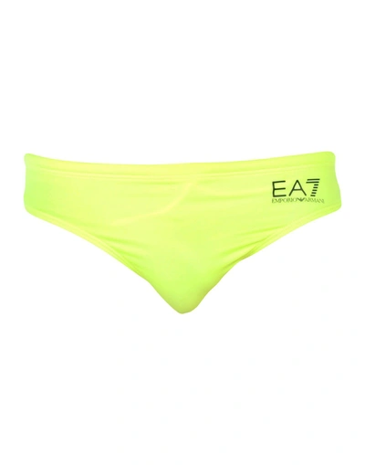 Ea7 Swim Briefs In Yellow