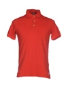 Authentic Original Vintage Style Polo Shirts In Red