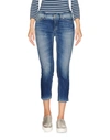 DONDUP DONDUP WOMAN DENIM CROPPED BLUE SIZE 31 COTTON, ELASTOMULTIESTER,42635207LQ 9