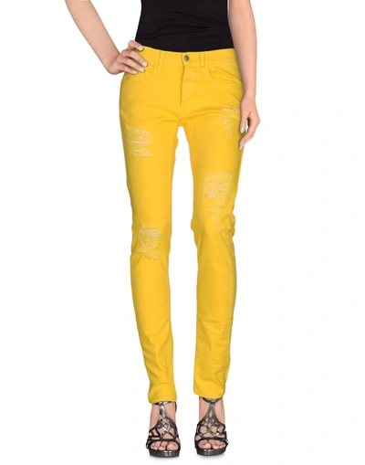 Minimarket Denim Trousers In Yellow