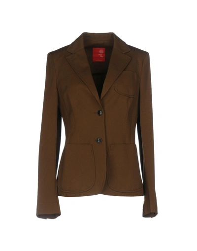 Boule De Neige Suit Jackets In Khaki