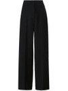 ROSETTA GETTY Crepe Wide Leg Trousers