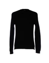 Roberto Collina Black Crew Neck Wool Sweater In Black