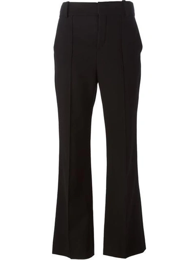 Chloé Bootcut Tailored Trousers In Black