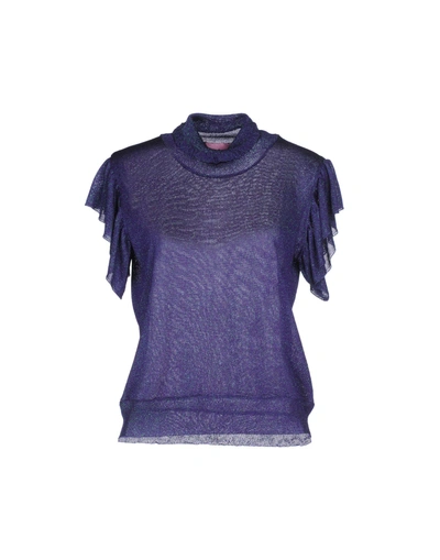 D'enia Turtleneck In Purple