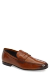 To Boot New York Men's Alek Leather Penny Loafers In Brown/ Brown Leather
