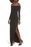 PRIVACY PLEASE ROYALE OFF THE SHOULDER MAXI DRESS,PPDR112-F17