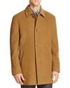 Cole Haan Italian Wool Blend Overcoat In Camel