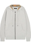 BURBERRY OVERSIZED COTTON-TERRY HOODED TOP