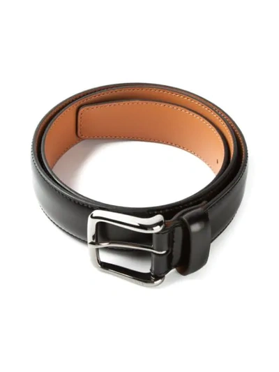Tod's Black Smooth Leather Belt