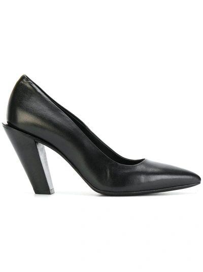 A.f.vandevorst Slanted Heel Pumps In Black