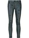 RTA RTA STAR PRINT CROPPED TROUSERS - GREY,WF7LE131GMSTR12396775