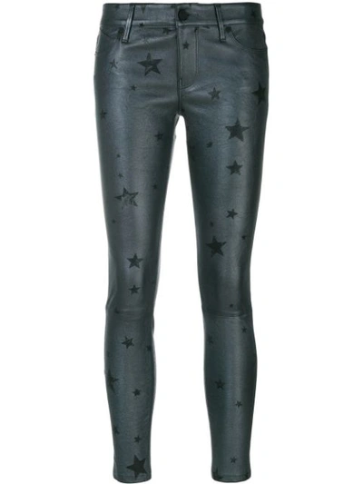 Rta Star Print Cropped Trousers - Grey