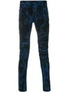BALMAIN printed skinny jeans,W7H9010T02212472604