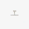 ASHERALI KNOPFER ASHERALI KNOPFER 18K WHITE GOLD BAR EARRING,63511058024