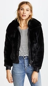Blank Denim Black Noise Coat In Black