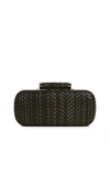 INGE CHRISTOPHER CATALINA WOVEN CLUTCH
