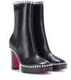 GUCCI EMBELLISHED LEATHER ANKLE BOOTS,P00280492-9