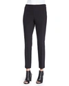 Lafayette 148 Gramercy Acclaimed-stretch Pants In Ink