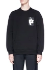 NEIL BARRETT Abstract face sweatshirt