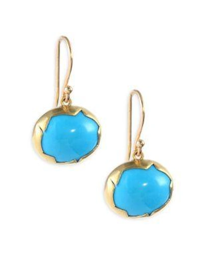 Annette Ferdinandsen Women's 18k Gold And Turquoise Drop Earrings In Yellow Gold