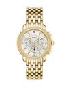 MICHELE WATCHES SIDNEY MOTHER-OF-PEARL & STAINLESS STEEL CHRONOGRAPH WATCH,400096008733