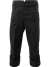 CHRISTOPHER NEMETH CUFFED CROPPED TROUSERS,T00412461925