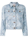 Marc Jacobs Shrunken Embellished Denim Jacket