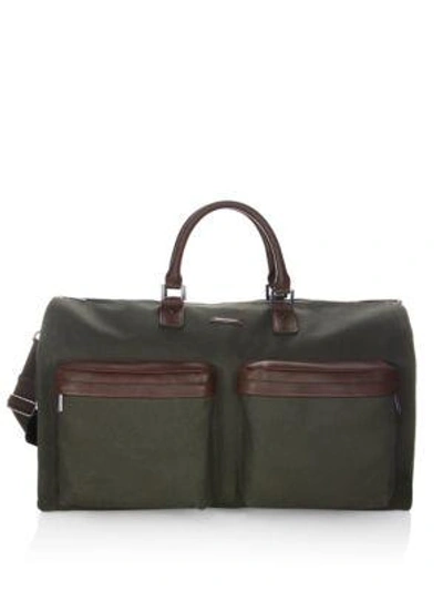 Hook + Albert Men's Gen 2 Twill Garment Weekender Bag In Olive