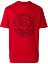 VERSACE Medusa embroidered T-shirt,A77955A20195212333489