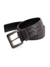 BOTTEGA VENETA Intrecciato Woven Leather Belt