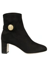 DOLCE & GABBANA BUTTON LOGO ANKLE BOOTS,CT0330 A127580999
