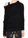 Alberta Ferretti Draped Top In Black