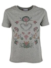 RED VALENTINO RED VALENTINO FLORAL T-SHIRT,NR0MG07L 3E8080