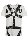 Moschino Bondage & Logo Cotton Jersey T-shirt