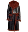 PROENZA SCHOULER Black & Terracotta Double Breasted Long Coat,R174104