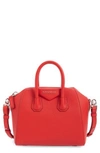 GIVENCHY 'MINI ANTIGONA' SUGAR LEATHER SATCHEL - IVORY,BB05114012