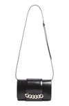 GIVENCHY SMALL INFINITY CALFSKIN LEATHER SHOULDER BAG - GREY,BB05467776