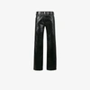 CALVIN KLEIN 205W39NYC STRAIGHT HIGH WAIST LEATHER TROUSERS,12452666