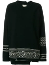 YOHJI YAMAMOTO YOHJI YAMAMOTO PRINTED HEM JUMPER - BLACK,NKK5318412460659