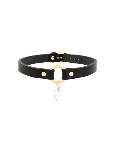 Absidem Swarovski Detail Choker In Black