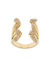 YVONNE LÉON embellished ring,BAGUEPOIREOUVERTEORJ12462049