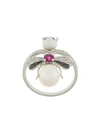 YVONNE LÉON embellished ring,BAGUEABEILLEORBLC12462013