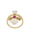 YVONNE LÉON embellished ring,BAGUEABEILLEORJ12461982