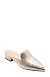 Cole Haan Piper Grand Metallic Crackled Mule In Silver Glitter Leather